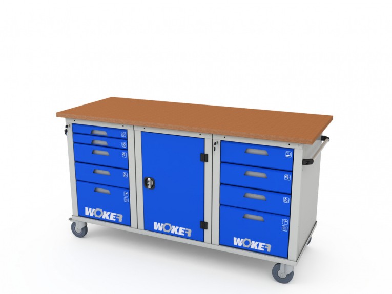 Верстак мобильный трехтумбовый WOKER PRO 3514.1800 купить в Петрозаводске