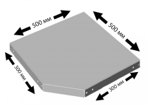Угловая полка Практик MS 30F (500x300) Угловая полка Практик MS 30F (500x300)
