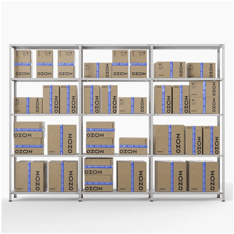 Стеллаж ПВЗ Озон 2000х3000х400 5 полок купить в Петрозаводске Стеллаж ПВЗ Озон 2000х3000х400 5 полок купить в Петрозаводске