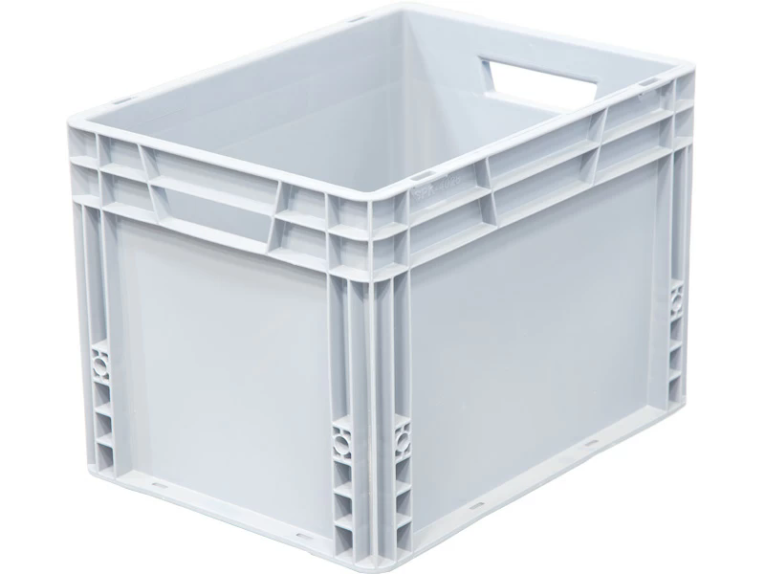 Ящик 400х300х270 сплошной, усиленное дно, цв. серый купить в Петрозаводске Ящик 400х300х270 сплошной, усиленное дно, цв. серый купить в Петрозаводске