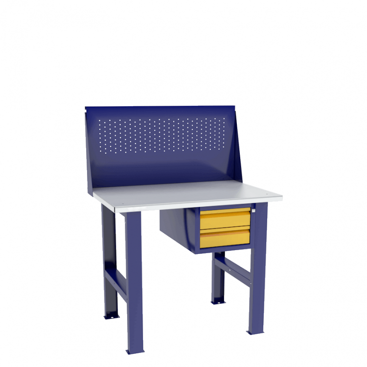 Верстак бестумбовый с подвесным ящиком ВП-Э с экраном купить в Петрозаводске