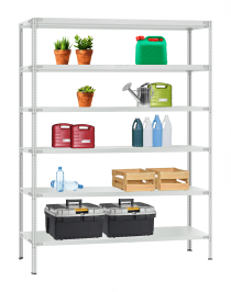 Стеллаж металлический Титан МС-900 2300x1000x500 6 полок Стеллаж металлический Титан МС-900 2300x1000x500 6 полок