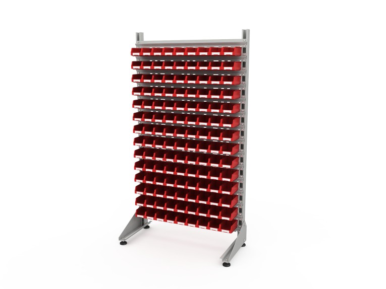 Стеллаж для пластиковых лотков SORTEX односторонний 1800x1000x450.01 купить в Петрозаводске