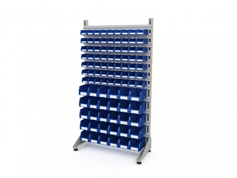 Стеллаж для пластиковых лотков SORTEX односторонний 1800x1000x450.04 купить в Петрозаводске