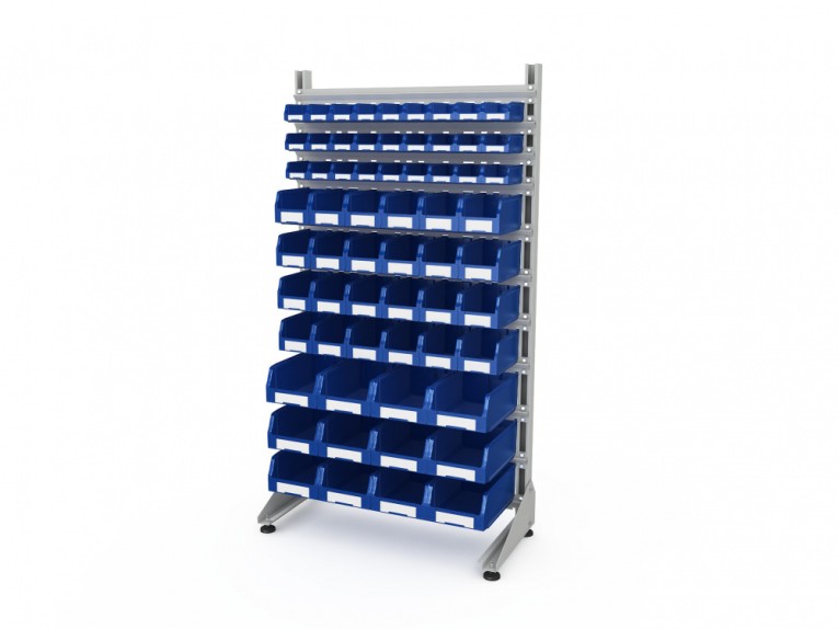 Стеллаж для пластиковых лотков SORTEX односторонний 1800x1000x450.05 купить в Петрозаводске