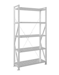 Стеллаж MS U 3000x1500x400 5 полок (200 кг, перф)