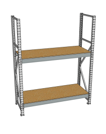 Стеллаж грузовой СГР 2000x900x800 2 полки (ДСП) Стеллаж грузовой СГР 2000x900x800 2 полки (ДСП)