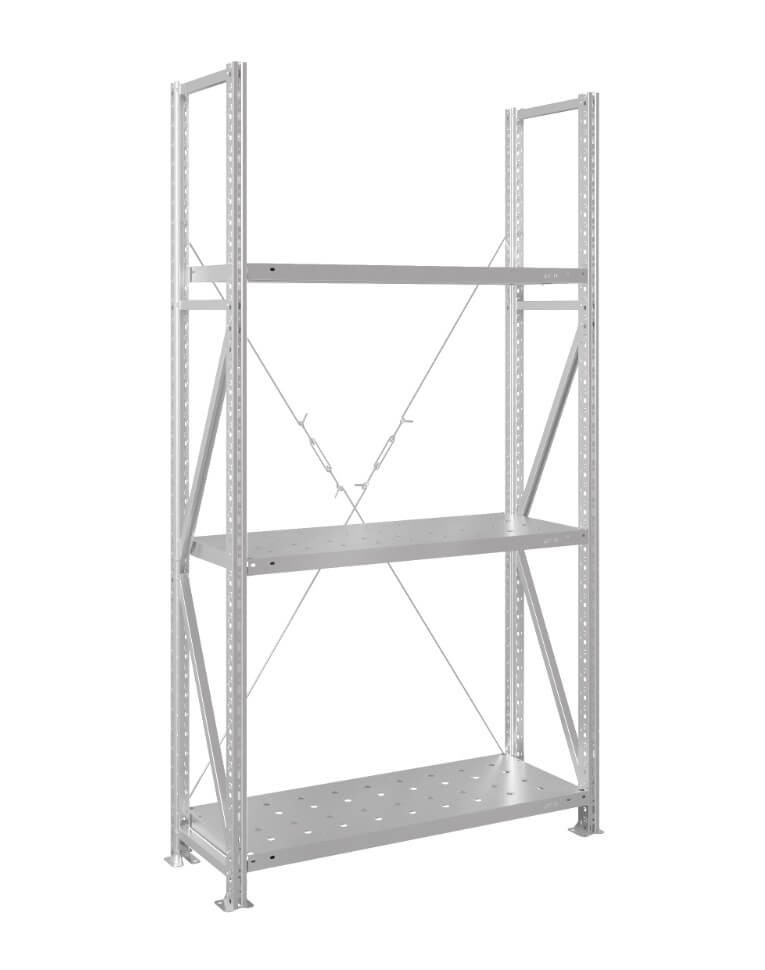 Стеллаж MS U 2500x1200x800 3 полки (280 кг, перф) купить в Петрозаводске