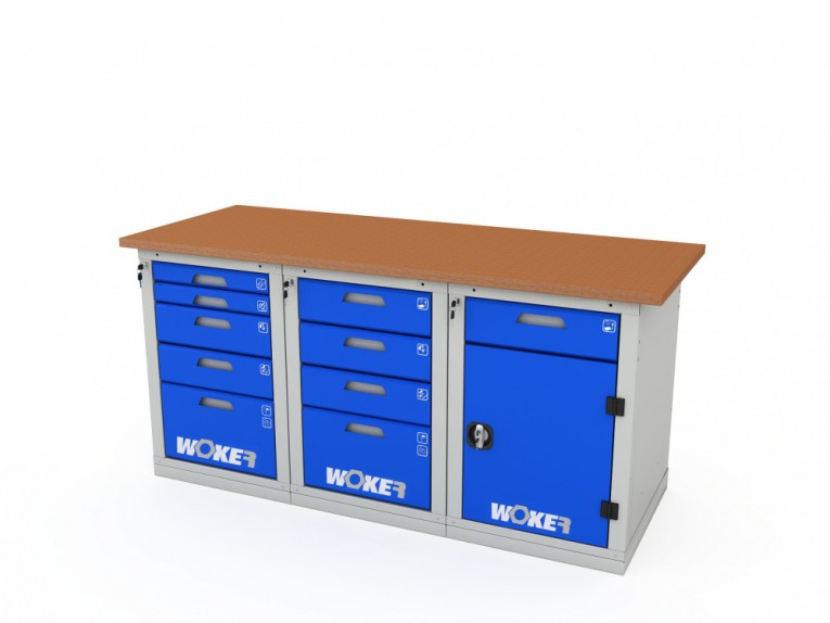 Верстак трехтумбовый WOKER PRO 3542.1800 купить в Петрозаводске