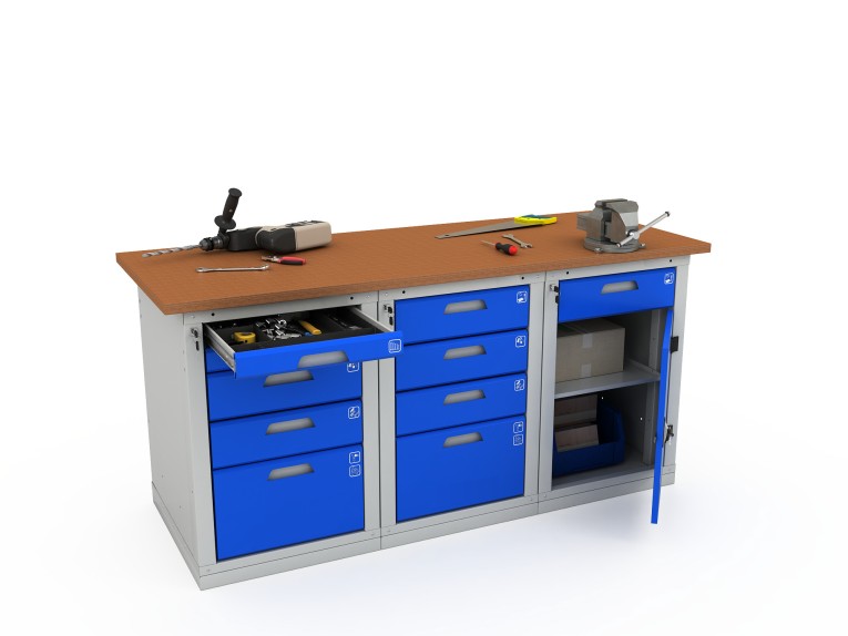 Верстак трехтумбовый WOKER PRO 3542.1800 купить в Петрозаводске