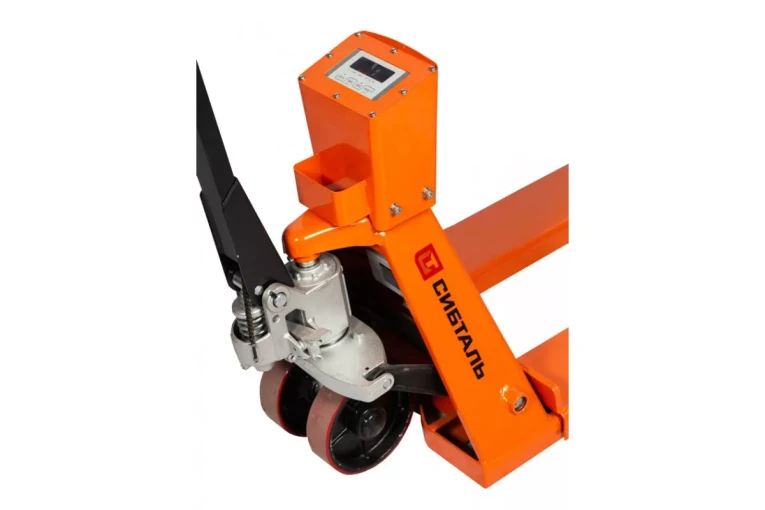 Гидравлическая тележка (рокла) ACR-ES c весами, 2,5 т, Вилы: 1150 Х 550, СибТаль, полиуретановые колеса купить в Петрозаводске Гидравлическая тележка (рокла) ACR-ES c весами, 2,5 т, Вилы: 1150 Х 550, СибТаль, полиуретановые колеса купить в Петрозаводске