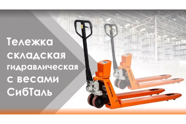 Гидравлическая тележка (рокла) ACR-ES c весами, 2,5 т, Вилы: 1150 Х 550, СибТаль, полиуретановые колеса купить в Петрозаводске Гидравлическая тележка (рокла) ACR-ES c весами, 2,5 т, Вилы: 1150 Х 550, СибТаль, полиуретановые колеса купить в Петрозаводске